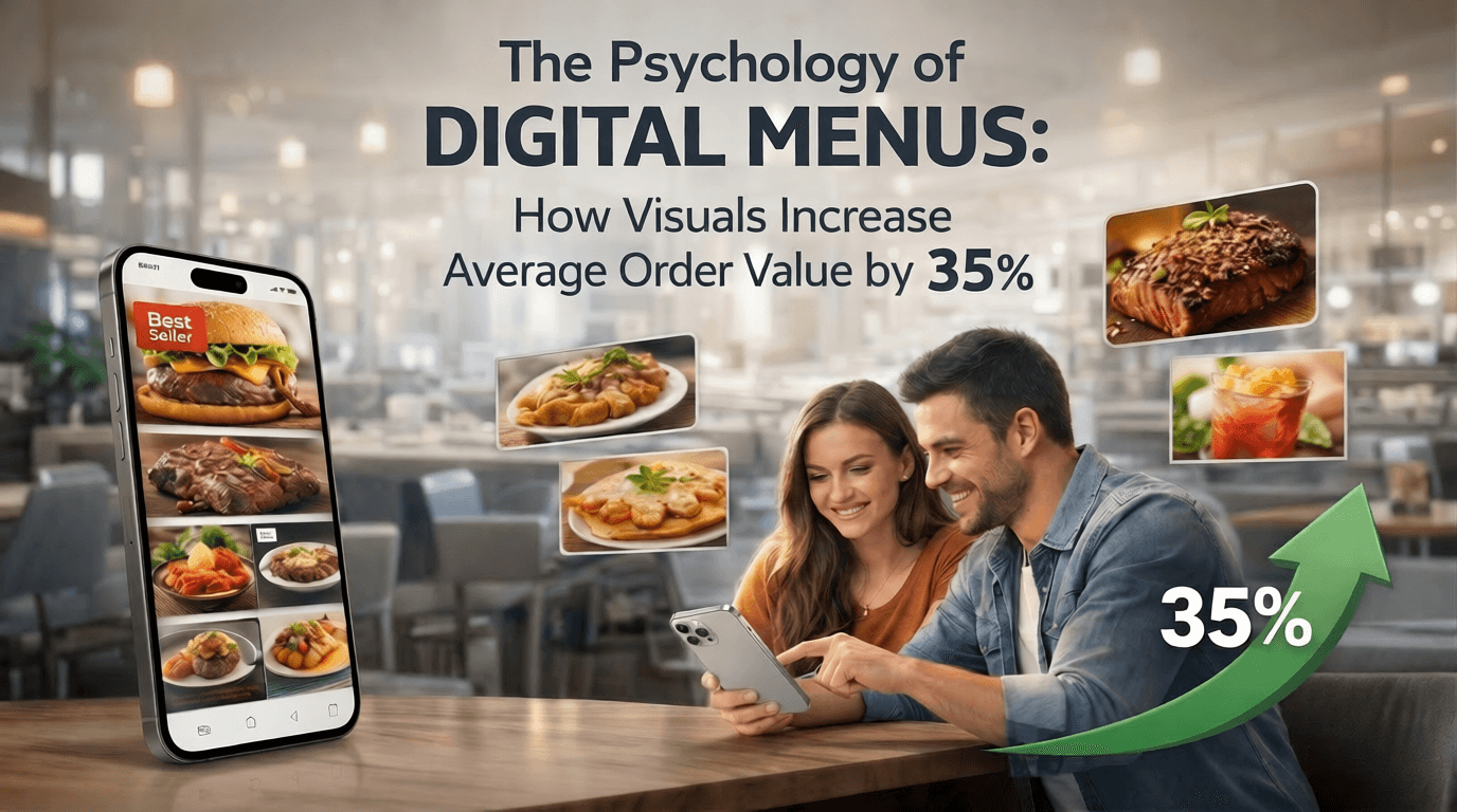 The Psychology of Digital Menus: How Visuals Increase Average Order Value by 35%
